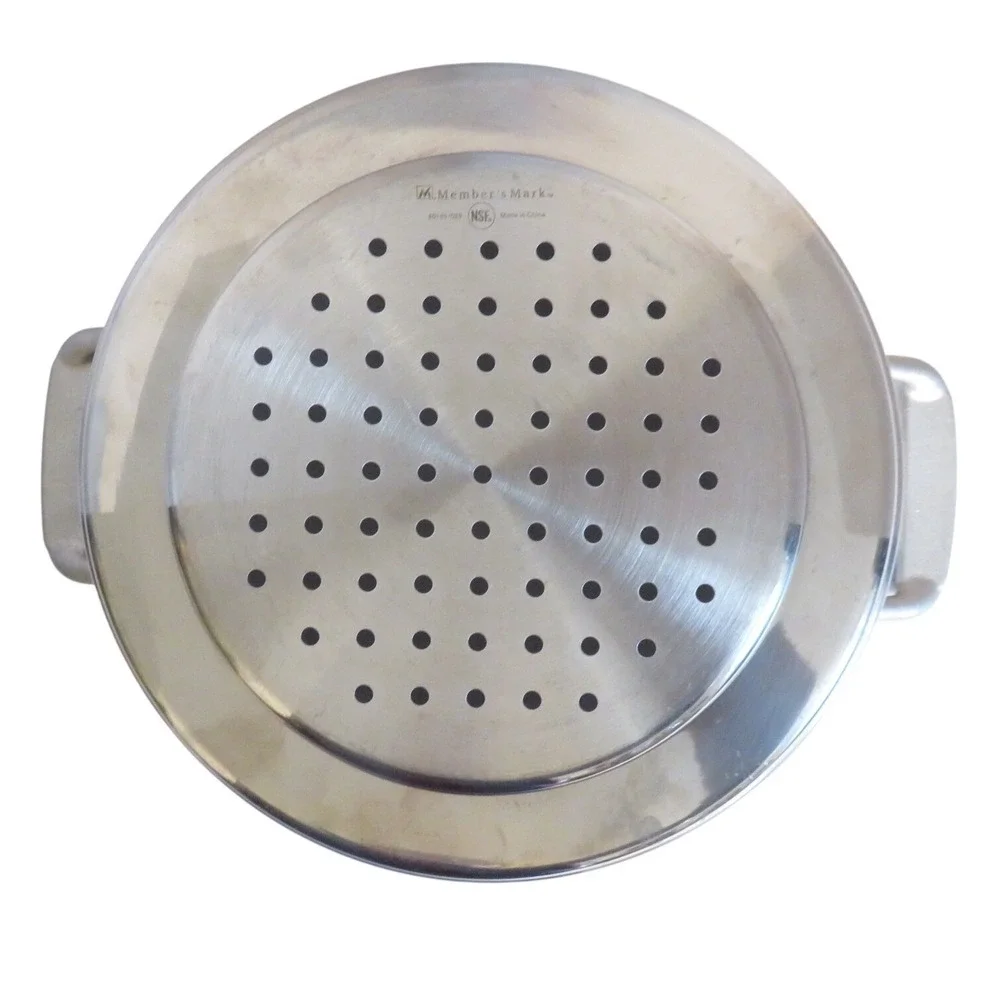 Member's Mark Stainless Steel Steamer‎ Basket Insert Dual Handle NSF 80105/029